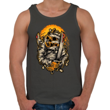 PRINTFASHION MUMPKIN - Férfi atléta - Sötétszürke atléta, trikó