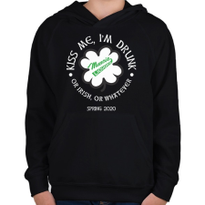 PRINTFASHION Muncie Liquors  - Gyerek kapucnis pulóver - Fekete gyerek pulóver, kardigán