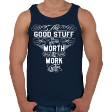 PRINTFASHION Munka - Férfi atléta - Sötétkék