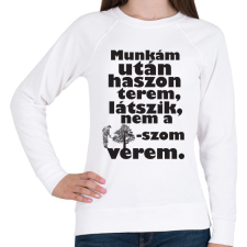 PRINTFASHION munkám után.b - Női pulóver - Fehér női pulóver, kardigán