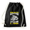PRINTFASHION Munkám után haszon terem, látszik nem a ... verem. - Sportzsák, Tornazsák - Fekete