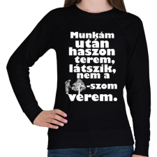 PRINTFASHION munkám után.w - Női pulóver - Fekete női pulóver, kardigán