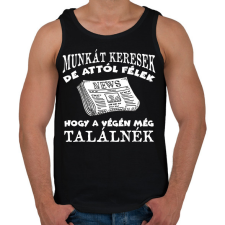 PRINTFASHION MUNKÁT KERESEK - Férfi atléta - Fekete atléta, trikó