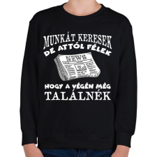 PRINTFASHION MUNKÁT KERESEK - Gyerek pulóver - Fekete gyerek pulóver, kardigán