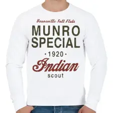 PRINTFASHION Munro special - Férfi pulóver - Fehér férfi pulóver, kardigán