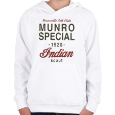 PRINTFASHION Munro special - Gyerek kapucnis pulóver - Fehér gyerek pulóver, kardigán