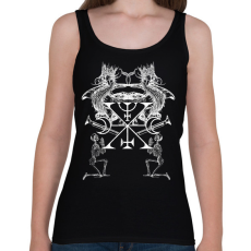 PRINTFASHION Murmur pecsétje - Okkult Design - Női atléta - Fekete