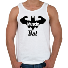 PRINTFASHION Muscle bat - Férfi atléta - Fehér
