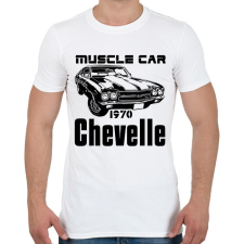 PRINTFASHION muscle car 1970 chevelle - Férfi póló - Fehér férfi póló