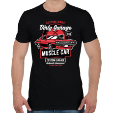 PRINTFASHION Muscle car - Férfi póló - Fekete
