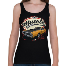 PRINTFASHION muscle car - Női atléta - Fekete női trikó