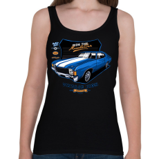 PRINTFASHION muscle car - Női atléta - Fekete