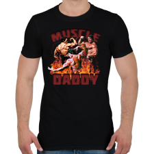 PRINTFASHION Muscle Daddy - Férfi póló - Fekete férfi póló