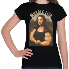 PRINTFASHION muscle lisa - Női póló - Fekete női póló