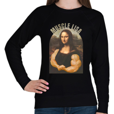PRINTFASHION muscle lisa - Női pulóver - Fekete női pulóver, kardigán