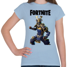 PRINTFASHION Musha Fortnite - Női póló - Világoskék női póló