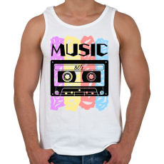 PRINTFASHION MUSIC  - Férfi atléta - Fehér