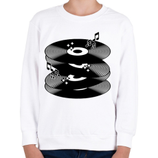 PRINTFASHION music - Gyerek pulóver - Fehér