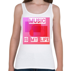 PRINTFASHION music is my life - Női atléta - Fehér