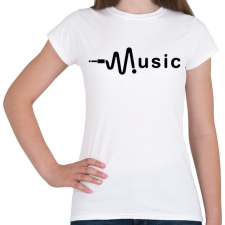 PRINTFASHION music - Női póló - Fehér női póló