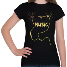 PRINTFASHION music - Női póló - Fekete női póló