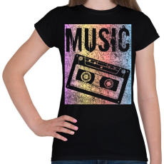 PRINTFASHION music - Női póló - Fekete