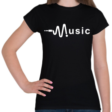 PRINTFASHION music - Női póló - Fekete női póló