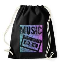 PRINTFASHION music - Sportzsák, Tornazsák - Fekete tornazsák