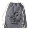 PRINTFASHION musicc - Sportzsák, Tornazsák - Grafitszürke