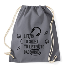 PRINTFASHION musicc - Sportzsák, Tornazsák - Grafitszürke tornazsák