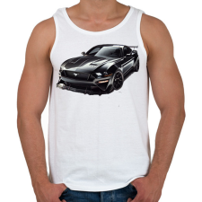 PRINTFASHION Mustang - Férfi atléta - Fehér atléta, trikó