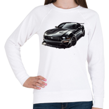 PRINTFASHION Mustang  - Női pulóver - Fehér női pulóver, kardigán