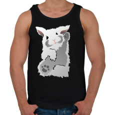 PRINTFASHION muszika - Férfi atléta - Fekete