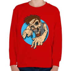 PRINTFASHION Művész fej - Gyerek pulóver - Piros