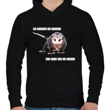 PRINTFASHION My anxiety is chronic... - Férfi kapucnis pulóver - Fekete férfi pulóver, kardigán