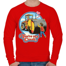 PRINTFASHION My crush - Férfi pulóver - Piros férfi pulóver, kardigán