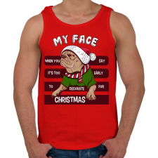 PRINTFASHION My face - Férfi atléta - Piros atléta, trikó