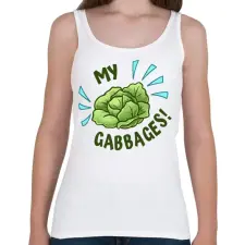 PRINTFASHION My Gabbages! - Avatar - Női atléta - Fehér női trikó