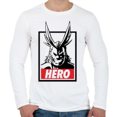 PRINTFASHION My Hero Academia - Férfi hosszú ujjú póló - Fehér