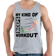 PRINTFASHION My Kind Of BICEPS Workout /g/ - Férfi atléta - Sport szürke