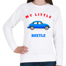 PRINTFASHION MY LITTLE BEETLE - Női pulóver - Fehér