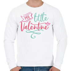 PRINTFASHION My Little Valentine - Férfi pulóver - Fehér