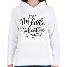PRINTFASHION My Little Valentine - Női kapucnis pulóver - Fehér