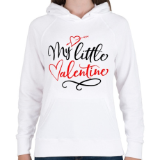 PRINTFASHION My Little Valentine - Női kapucnis pulóver - Fehér