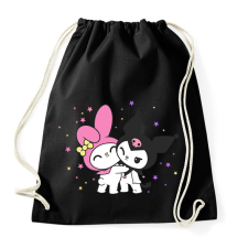 PRINTFASHION my melody és kuromi - Sportzsák, Tornazsák - Fekete tornazsák