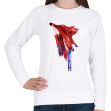PRINTFASHION My only friend - Női pulóver - Fehér női pulóver, kardigán