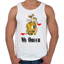 PRINTFASHION my queen - Férfi atléta - Fehér atléta, trikó