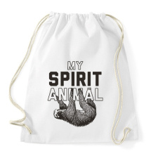 PRINTFASHION My spirit animal - Sportzsák, Tornazsák - Fehér tornazsák