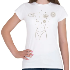 PRINTFASHION Mystic space - Női póló - Fehér női póló