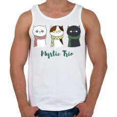 PRINTFASHION Mystic Trio - Férfi atléta - Fehér